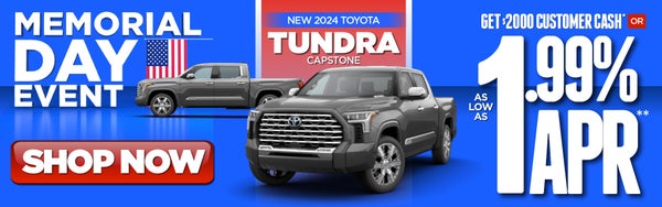 New 2024 Toyota Tundra Capstone as low as 1.99% APR*